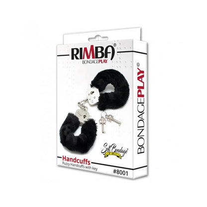 BONDAGE PLAY - ESPOSAS METÁLICAS CON PELO NEGRO