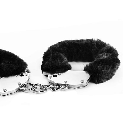 LOVETOY - ESPOSAS METÁLICAS CON PELO NEGRO