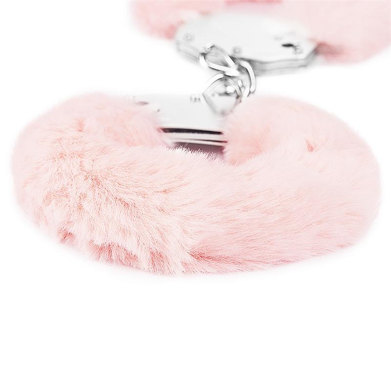 LOVETOY - ESPOSAS METÁLICAS CON PELO ROSA