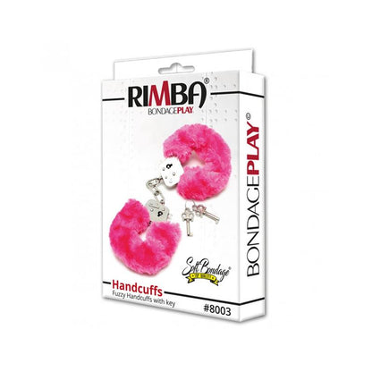 BONDAGE PLAY - ESPOSAS METÁLICAS CON PELO ROSA