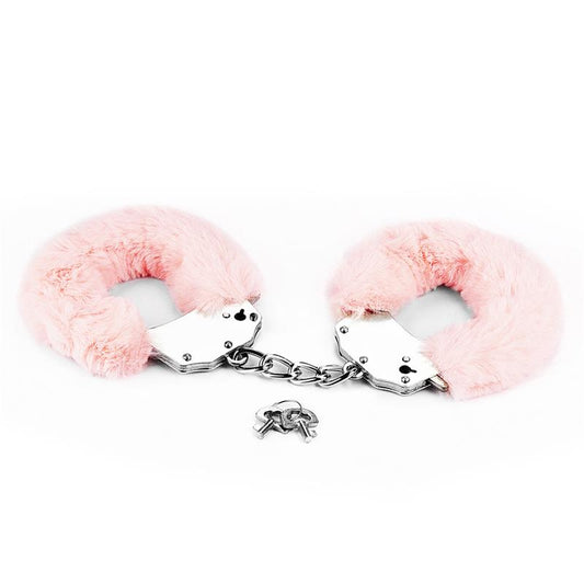 LOVETOY - ESPOSAS METÁLICAS CON PELO ROSA