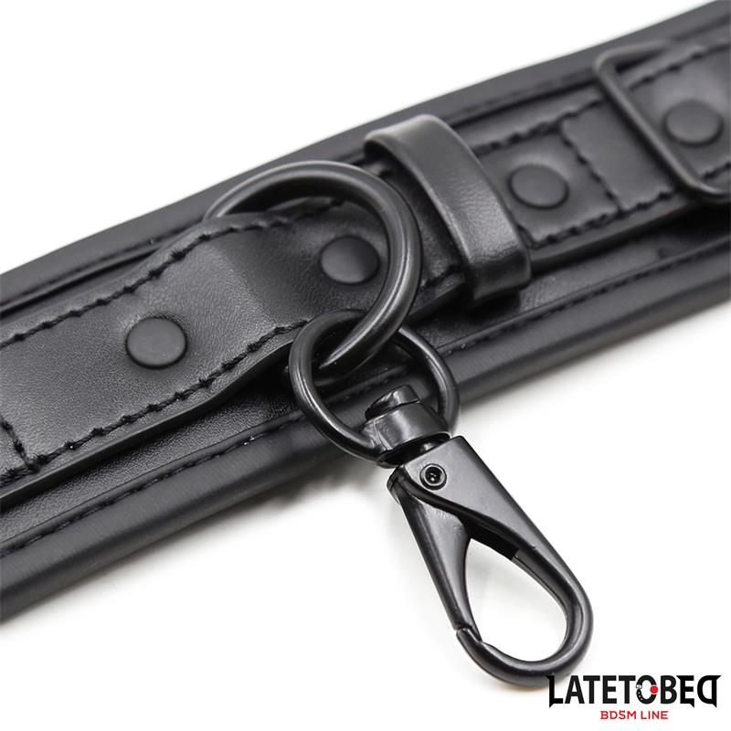 LATETOBED BDSM LINE - ESPOSAS NEOPRENO AJUSTABLES NEGRO