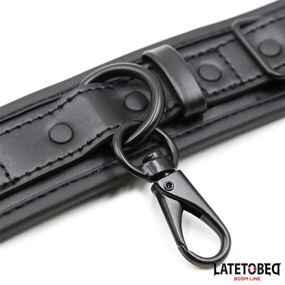 LATETOBED BDSM LINE - ESPOSAS NEOPRENO AJUSTABLES NEGRO