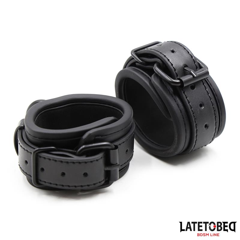 LATETOBED BDSM LINE - ESPOSAS NEOPRENO AJUSTABLES NEGRO