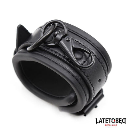 LATETOBED BDSM LINE - ESPOSAS NEOPRENO AJUSTABLES NEGRO