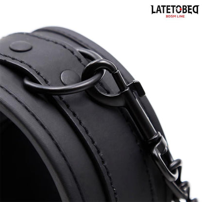LATETOBED BDSM LINE - ESPOSAS NEOPRENO AJUSTABLES NEGRO
