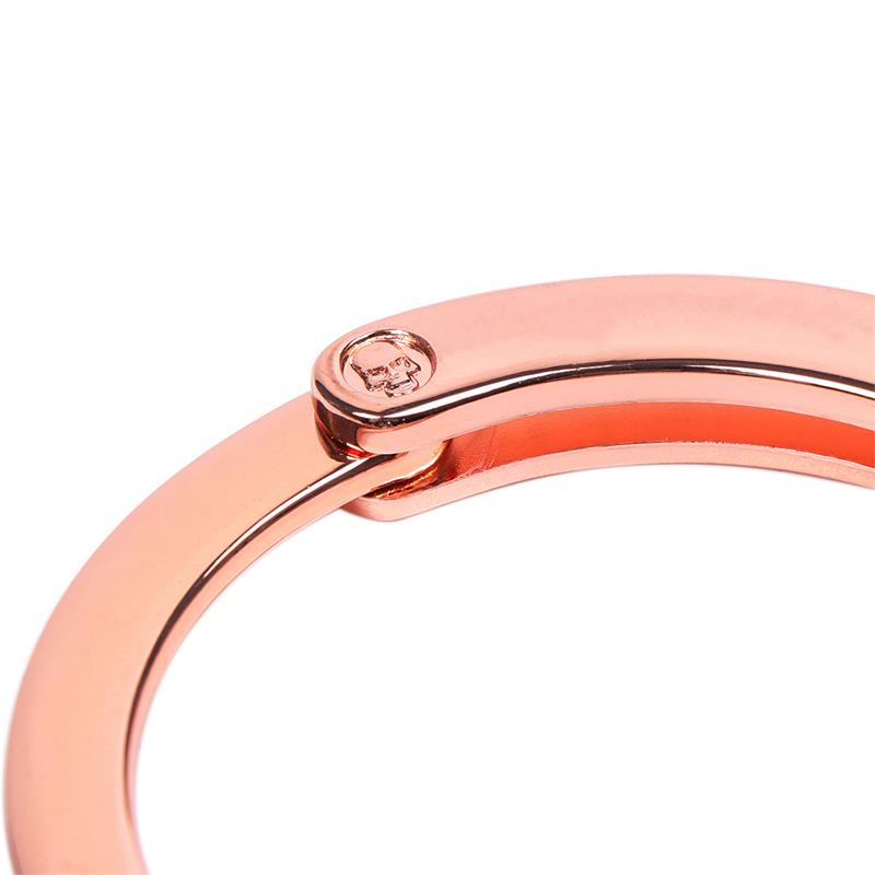 LATETOBED BDSM LINE - ESPOSAS ORO ROSA CON LLAVES DE CALAVERA