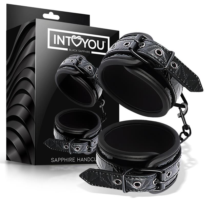 BLACK SAPPHIRE - ESPOSAS PARA MUÑECA AJUSTABLE SAPPHIRE CUERO VEGANO