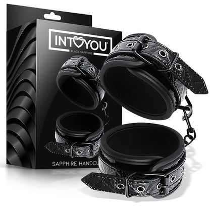 BLACK SAPPHIRE - ESPOSAS PARA MUÑECA AJUSTABLE SAPPHIRE CUERO VEGANO