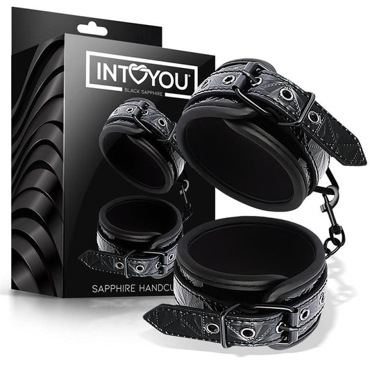 BLACK SAPPHIRE - ESPOSAS PARA MUÑECA AJUSTABLE SAPPHIRE CUERO VEGANO