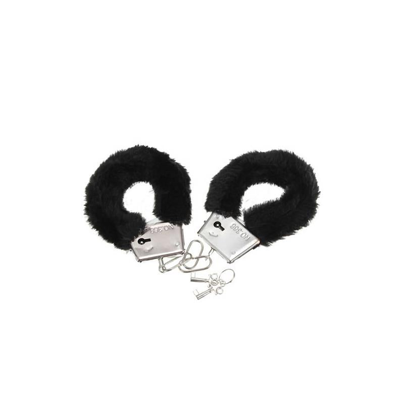 DIVERTY SEX - ESPOSAS PARA MUÑECAS FORRADAS DE PELUCHE NEGRO