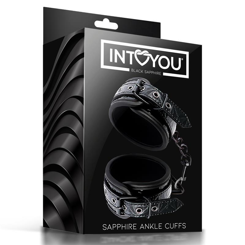 BLACK SAPPHIRE - ESPOSAS PARA TOBILLO AJUSTABLE SAPPHIRE CUERO VEGANO