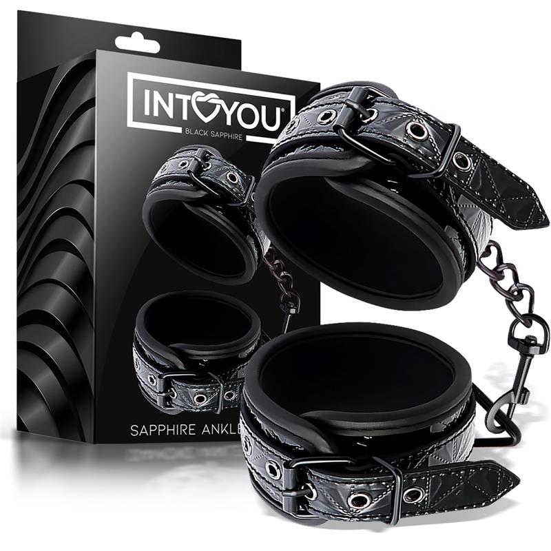 BLACK SAPPHIRE - ESPOSAS PARA TOBILLO AJUSTABLE SAPPHIRE CUERO VEGANO
