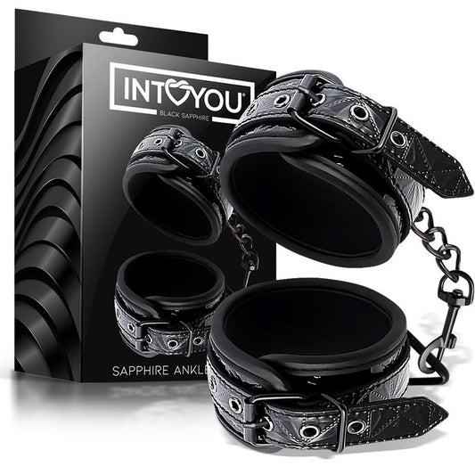 BLACK SAPPHIRE - ESPOSAS PARA TOBILLO AJUSTABLE SAPPHIRE CUERO VEGANO