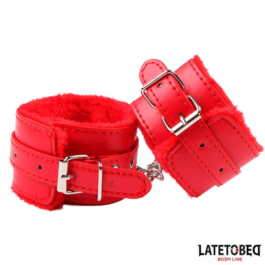 LATETOBED BDSM LINE - ESPOSAS PARA TOBILLOS CON PELO ROJO