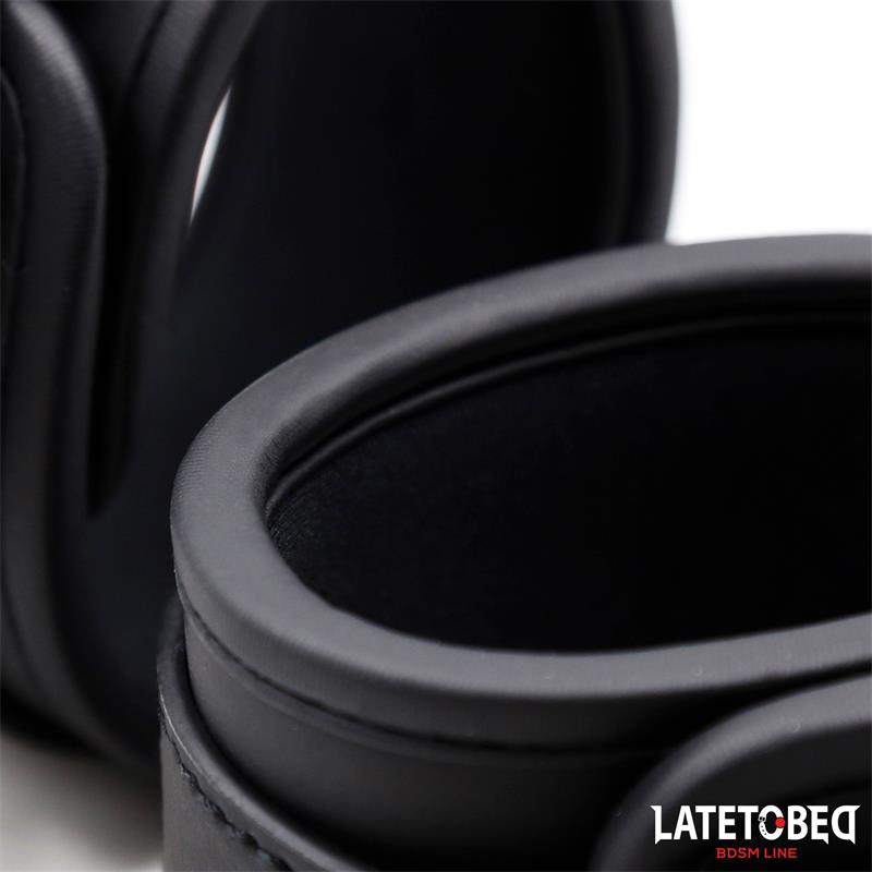 LATETOBED BDSM LINE - ESPOSAS PARA TOBILLOS NEGRO SÓLIDO