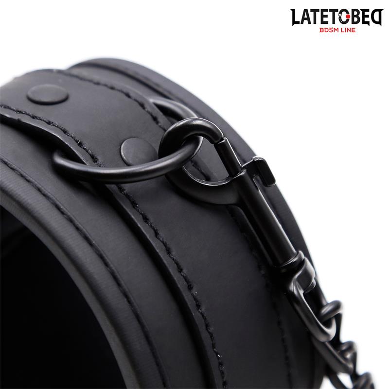LATETOBED BDSM LINE - ESPOSAS PARA TOBILLOS NEGRO SÓLIDO