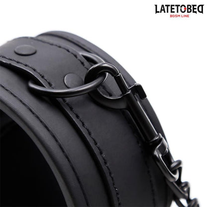 LATETOBED BDSM LINE - ESPOSAS PARA TOBILLOS NEGRO SÓLIDO