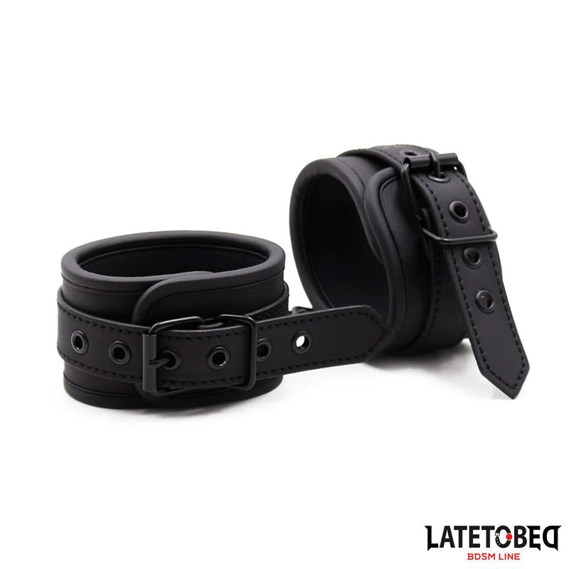 LATETOBED BDSM LINE - ESPOSAS PARA TOBILLOS NEGRO SÓLIDO