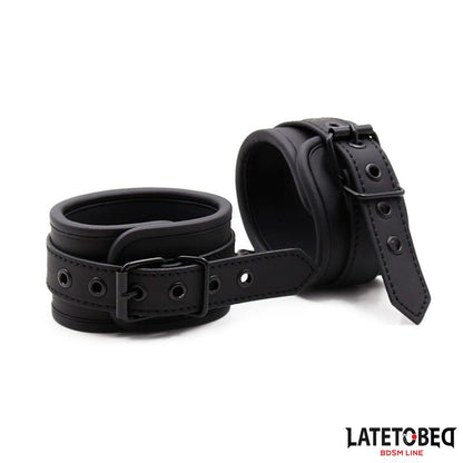 LATETOBED BDSM LINE - ESPOSAS PARA TOBILLOS NEGRO SÓLIDO