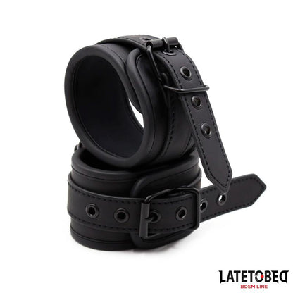 LATETOBED BDSM LINE - ESPOSAS PARA TOBILLOS NEGRO SÓLIDO