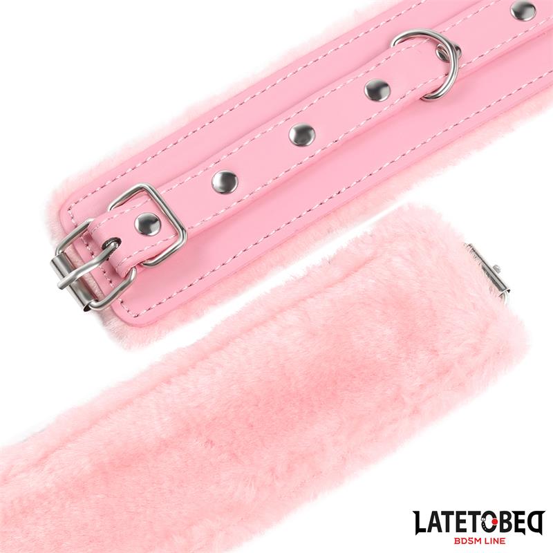 LATETOBED BDSM LINE - ESPOSAS PELUCHE PREMIUM ROSA