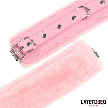 LATETOBED BDSM LINE - ESPOSAS PELUCHE PREMIUM ROSA