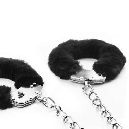 LOVETOY - ESPOSAS TOBILLOS CON PELO NEGRO