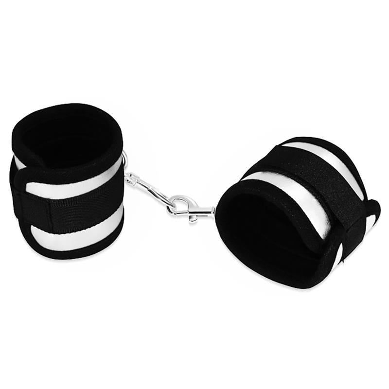 LOVETOY - ESPOSAS VELCRO NEGRO Y PLATEADO