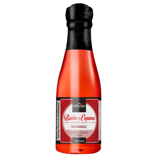 HOT FLOWERS - ESPUMA BAÑO FRESAS 150 ML