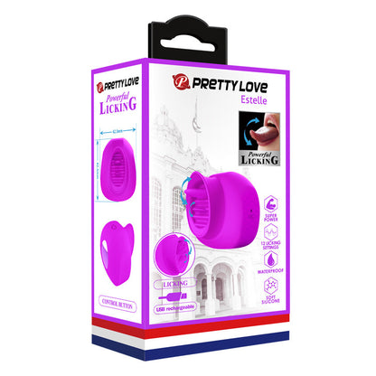 PRETTYLOVE - ESTELLE ESTIMULADOR DE LENGUA USB PÚRPURA