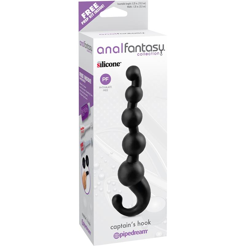 ANAL FANTASY COLLECT. - ESTIMULADOR ANAL CAPTAINS HOOK NEGRO