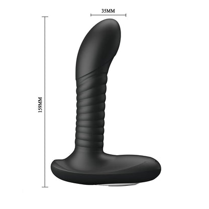 PRETTYLOVE - ESTIMULADOR ANAL CON BOLAS INTERNAS Y ROTACIÓN