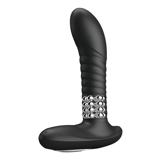 PRETTYLOVE - ESTIMULADOR ANAL CON BOLAS INTERNAS Y ROTACIÓN
