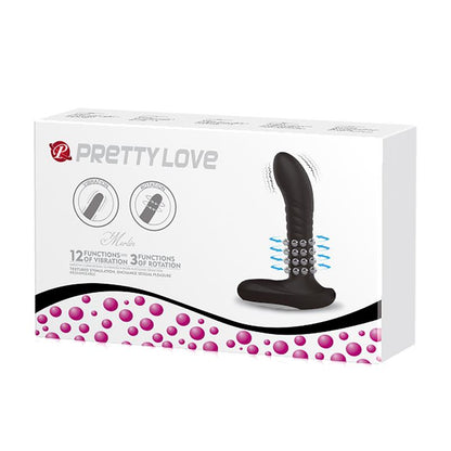 PRETTYLOVE - ESTIMULADOR ANAL CON BOLAS INTERNAS Y ROTACIÓN