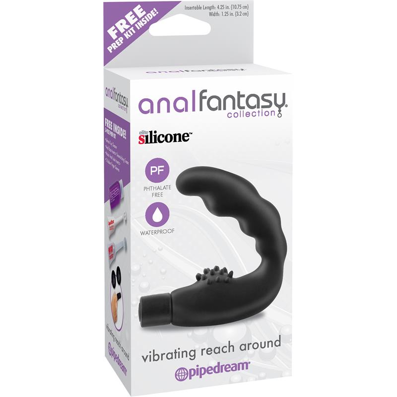 ANAL FANTASY COLLECT. - ESTIMULADOR ANAL CON VIBRACIÓN COLOR NEGRO