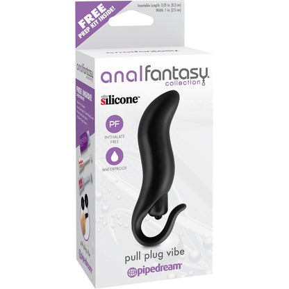 ANAL FANTASY COLLECT. - ESTIMULADOR ANAL CON VIBRACIÓN PULL PLUG VIBE NEGRO