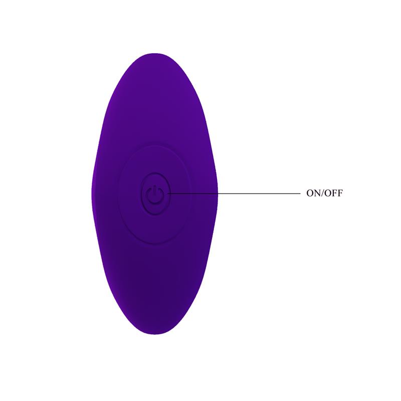 PRETTYLOVE - ESTIMULADOR ANAL CON VIBRACIÓN PÚRPURA