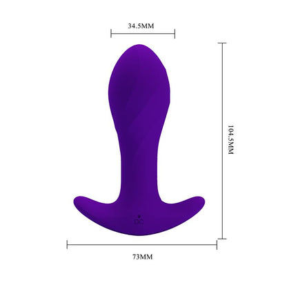 PRETTYLOVE - ESTIMULADOR ANAL CON VIBRACIÓN PÚRPURA