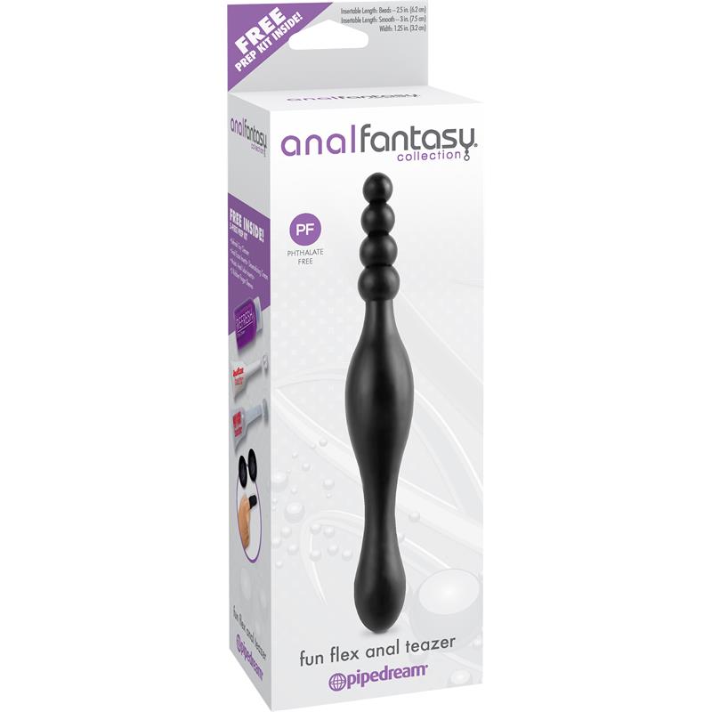 ANAL FANTASY COLLECT. - ESTIMULADOR ANAL FUN FLEX ANAL TEAZER NEGRO