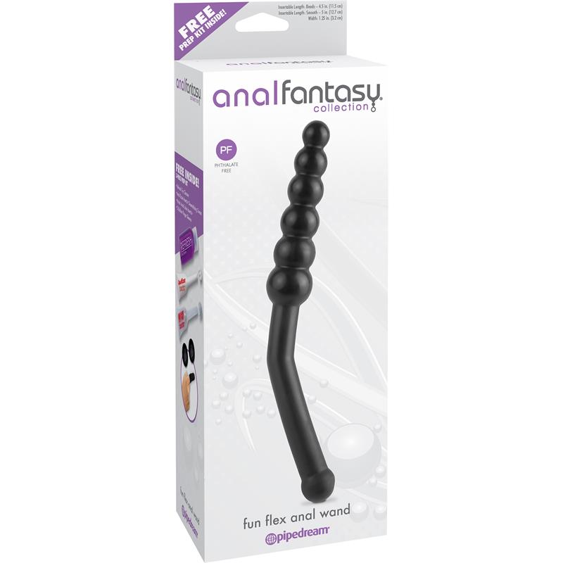 ANAL FANTASY COLLECT. - ESTIMULADOR ANAL FUN FLEX ANAL WAND NEGRO