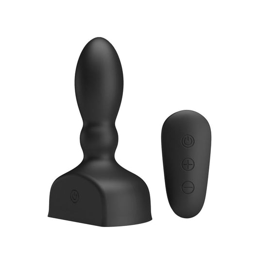 PRETTYLOVE - ESTIMULADOR ANAL HARRIET INFLABLE USB SILICONE NEGRO