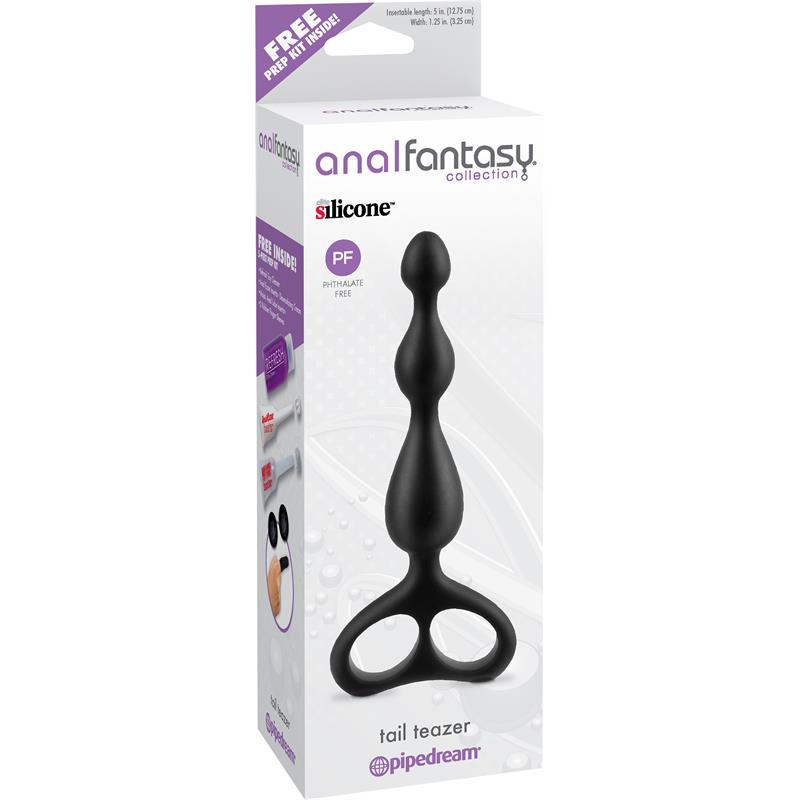 ANAL FANTASY COLLECT. - ESTIMULADOR ANAL TAIL TEAZER NEGRO