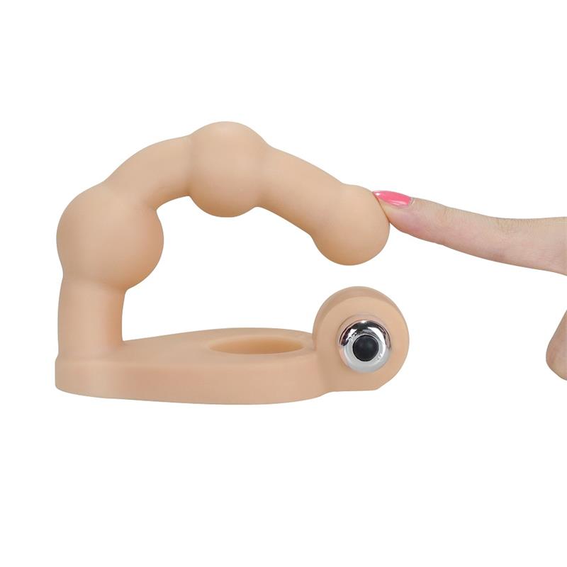 LOVETOY - ESTIMULADOR ANAL THE ULTRA SOFT BEAD 6 CON VIBRACIÓN NATURAL