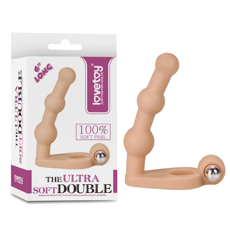 LOVETOY - ESTIMULADOR ANAL THE ULTRA SOFT BEAD 6 CON VIBRACIÓN NATURAL
