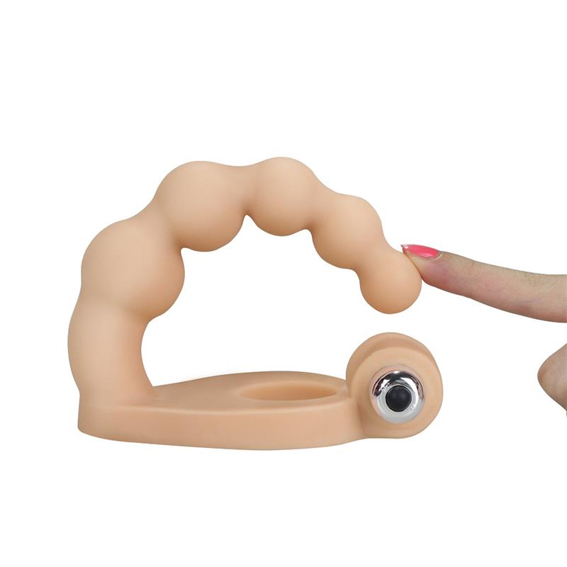LOVETOY - ESTIMULADOR ANAL THE ULTRA SOFT BEAD 6.5 CON VIBRACIÓN NATURAL