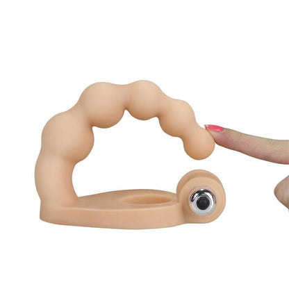 LOVETOY - ESTIMULADOR ANAL THE ULTRA SOFT BEAD 6.5 CON VIBRACIÓN NATURAL