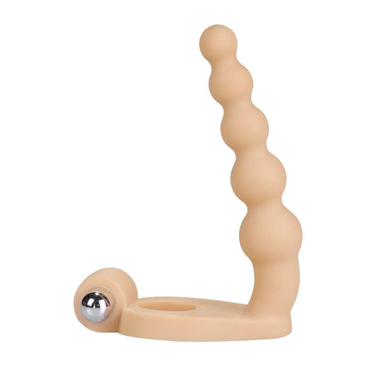 LOVETOY - ESTIMULADOR ANAL THE ULTRA SOFT BEAD 6.5 CON VIBRACIÓN NATURAL