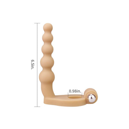 LOVETOY - ESTIMULADOR ANAL THE ULTRA SOFT BEAD 6.5 CON VIBRACIÓN NATURAL