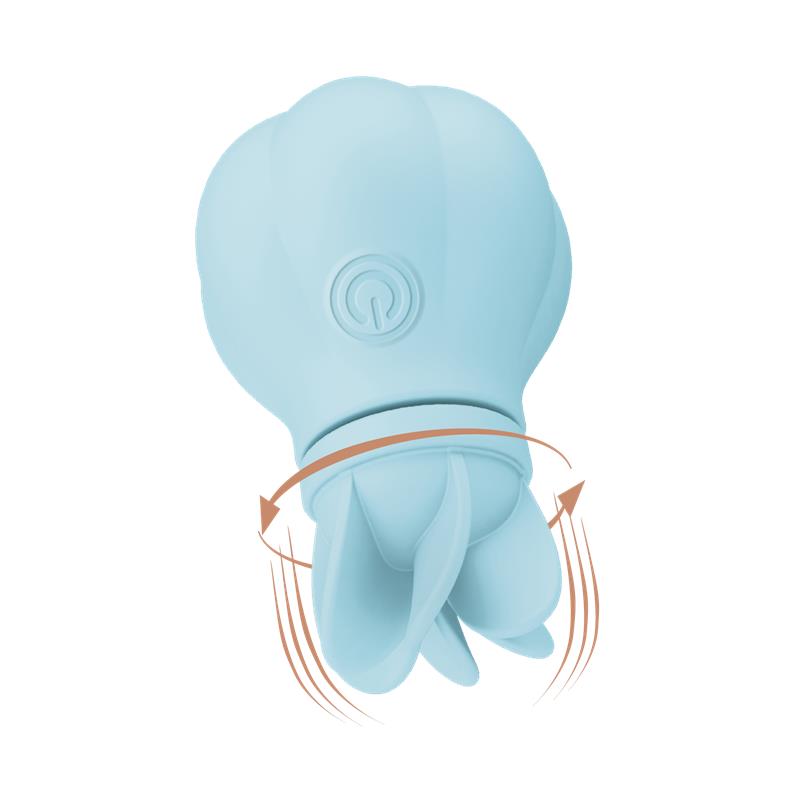 ADRIEN LASTIC - ESTIMULADOR CARESS VIBRACIÓN Y ROTACIÓN LIGHT BLUE